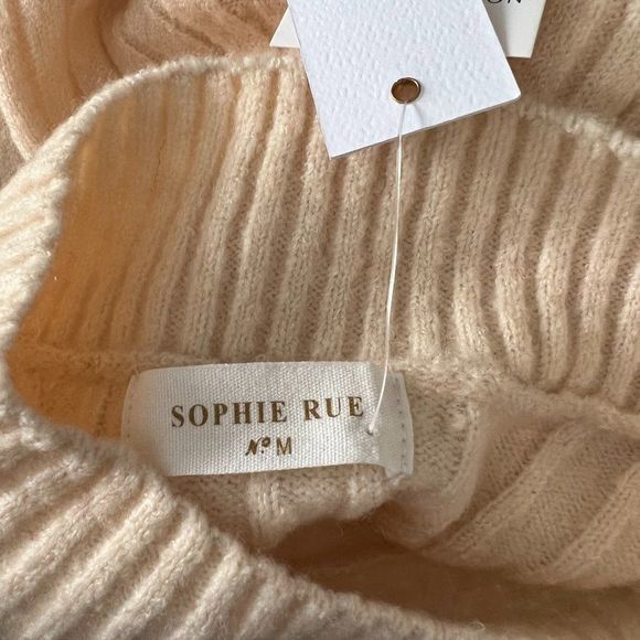 NWT SOPHIE RUE Oatmeal Beige Turtle Neck Sweater‎ (M) - Picture 5 of 7